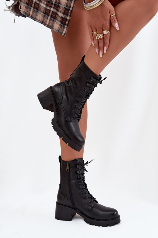 Dames werkschoenen met isolatsioon in zwart Vinceza 89136