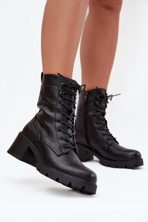 Dames werkschoenen met isolatsioon in zwart Vinceza 89136
