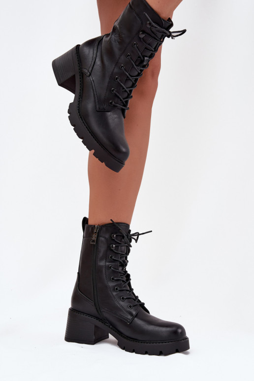 Dames werkschoenen met isolatsioon in zwart Vinceza 89136