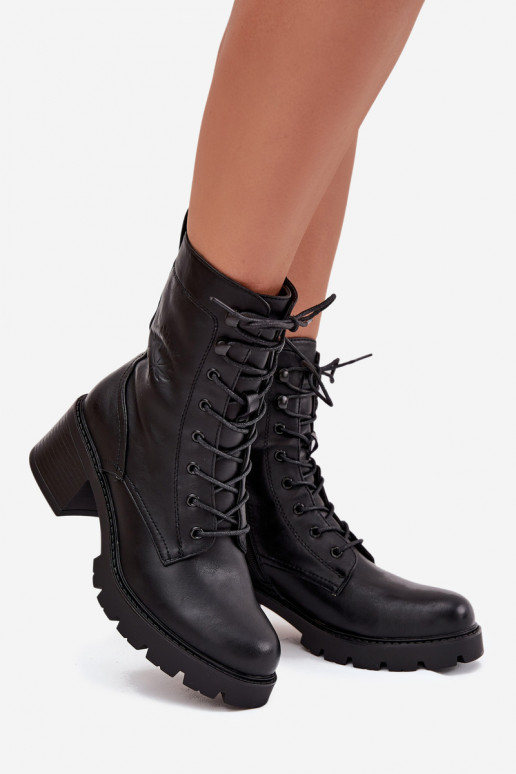 Dames werkschoenen met isolatsioon in zwart Vinceza 89136