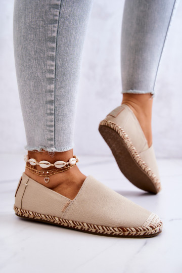 Beige instap espadrilles Big Star JJ274899
