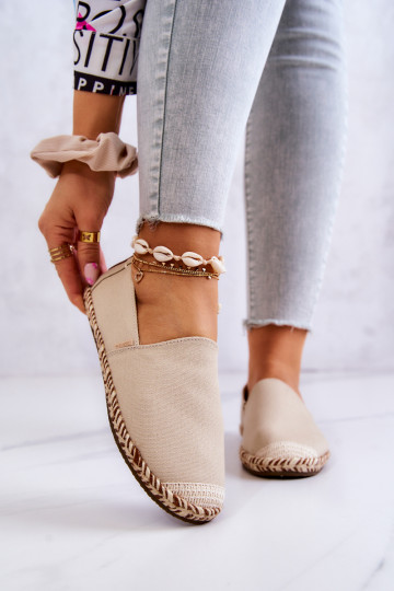 Beige instap espadrilles Big Star JJ274899 2