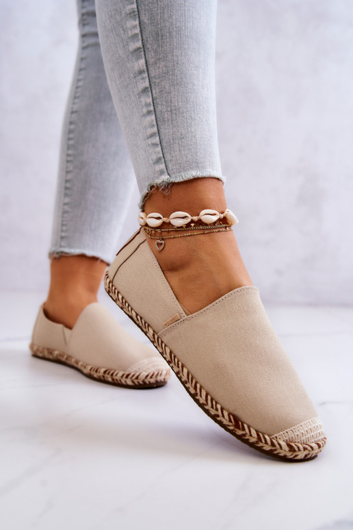 Beige instap espadrilles Big Star JJ274899