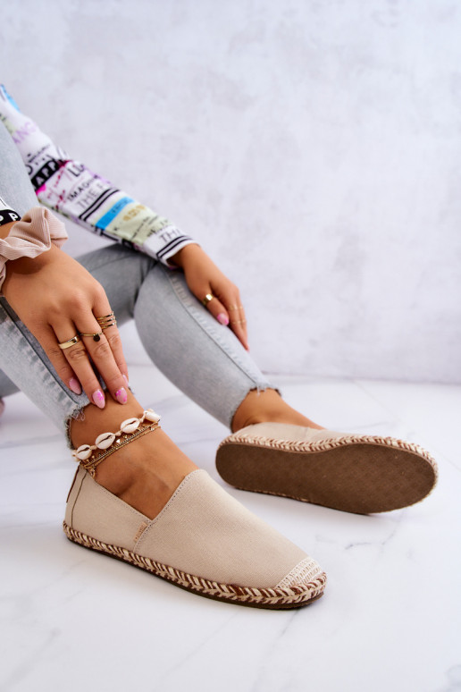 Beige instap espadrilles Big Star JJ274899