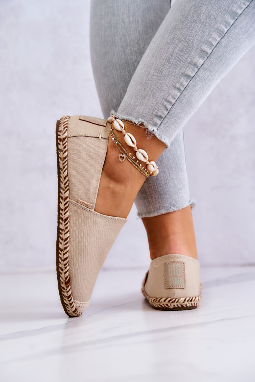 Beige instap espadrilles Big Star JJ274899