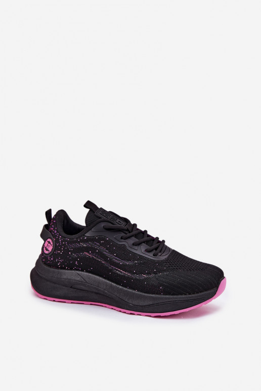 Zwarte dames sportieve schoenen met platform Big Star RR274523 HI-POLY SYSTEM