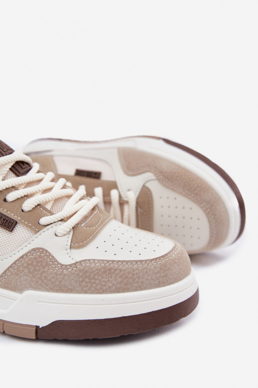 Zandkleurige herensneakers Big Star RR174604