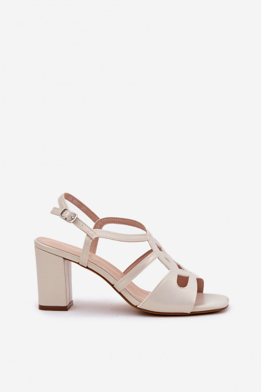 Parel dames hoge hak sandalen Sergio Leone SK884