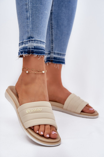 Damespantoffels Inblu SF000003 beige 2