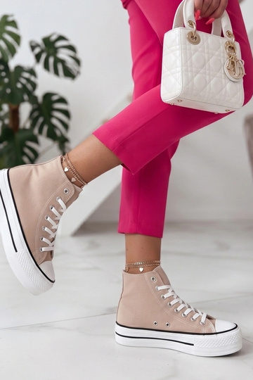 Zand enkelsneakers Piper