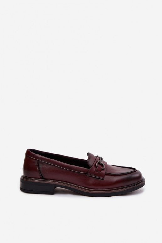 Bordeaux dames leren mocassins Vinceza 39983