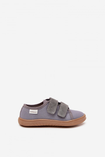 Grijze "Barefoot" slippers voor jongens "Vlot" Milami Saphira 2