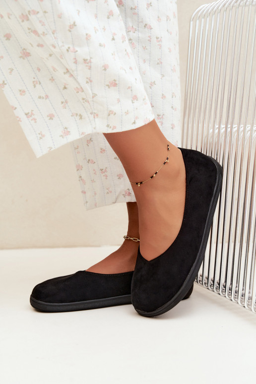 Zwarte barefoot ballerina's Hollin