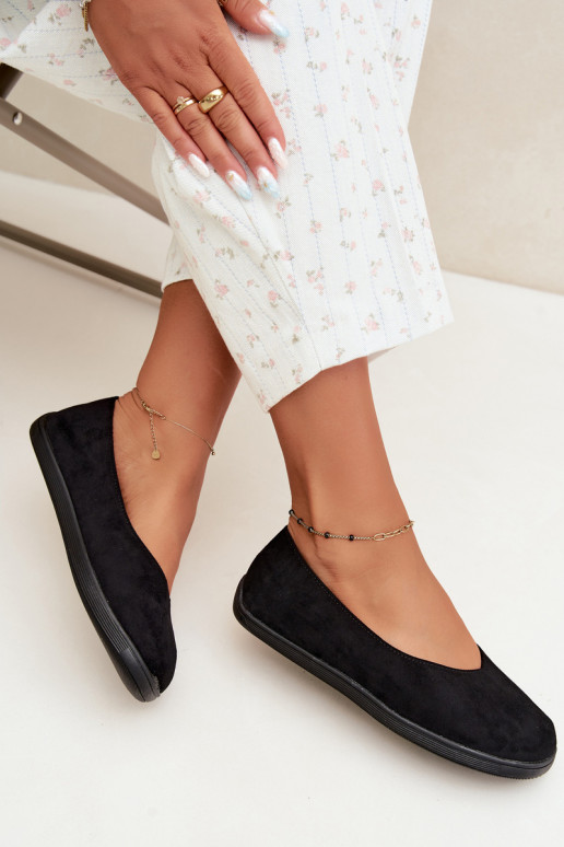 Zwarte barefoot ballerina's Hollin