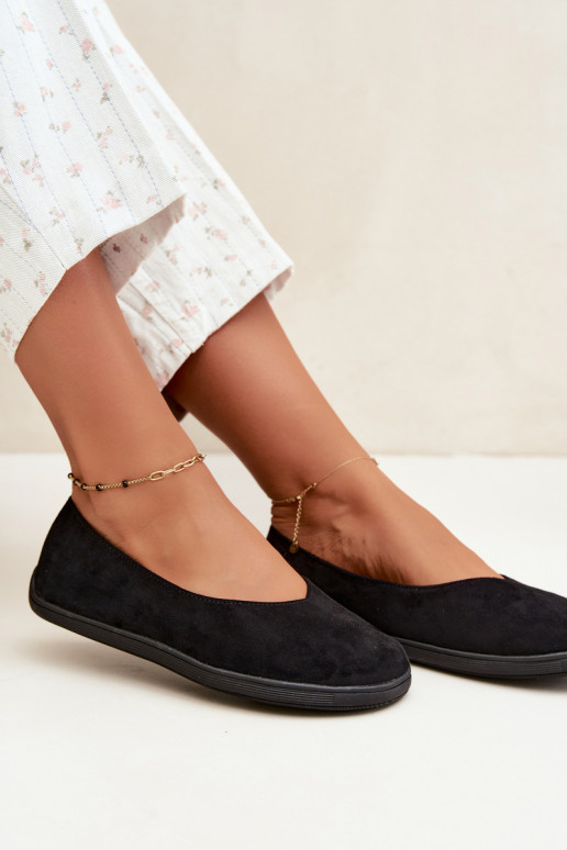 Zwarte barefoot ballerina's Hollin