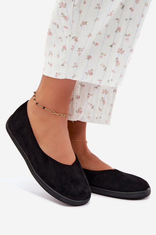 Zwarte barefoot ballerina's Hollin