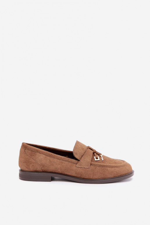 dames mocassins van faux suede bruin Raylie
