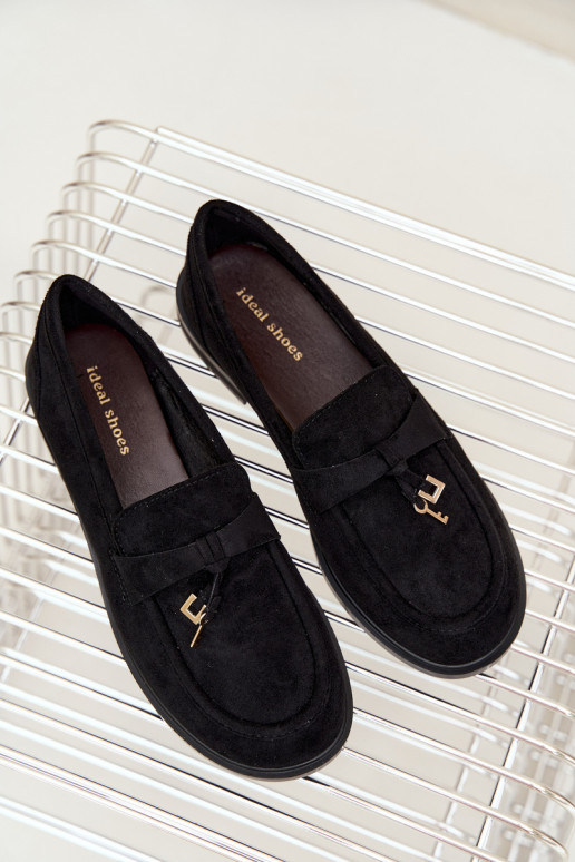 dames mocassins van faux suede zwart Raylie