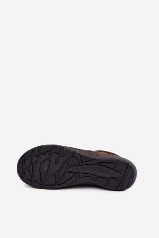 Dames schoenen in chocolade faux suede Brindle