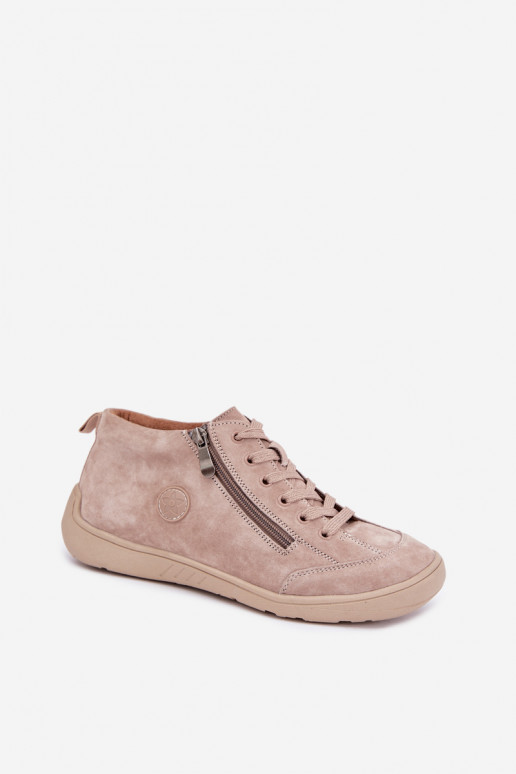 Dames schoenen in zand faux suede Brindle