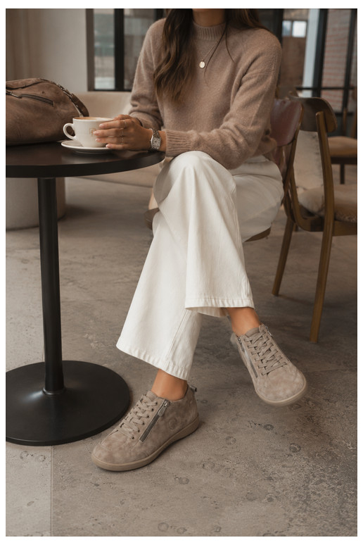 Dames schoenen in zand faux suede Brindle