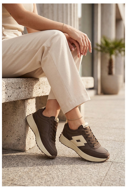 Dames sneakers LOTTO 2401930U CALENTO Chocolade
