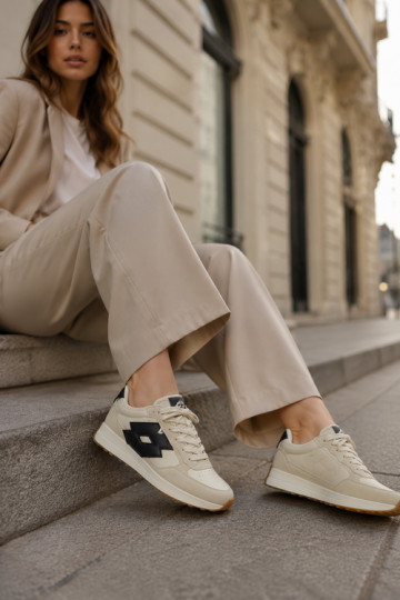 Dames sneakers LOTTO 2401930U CALENTO in gedempt wit