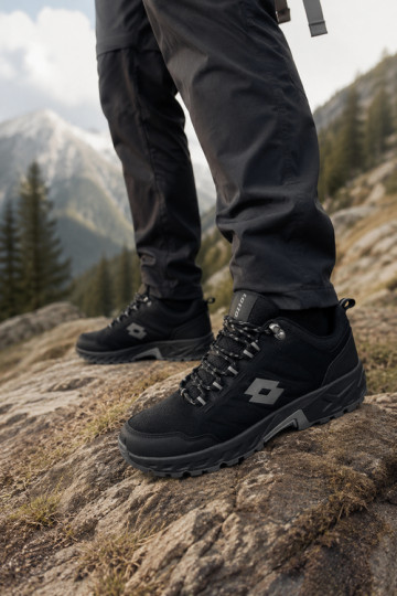 Heren wandelschoenen in zwart LOTTO 2400290U KETCHAM 2