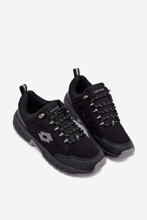 Heren wandelschoenen in zwart LOTTO 2400290U KETCHAM