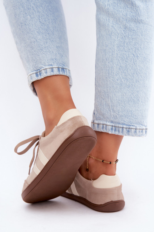 Zandkleurige dames sneakers Barefoot Kessy
