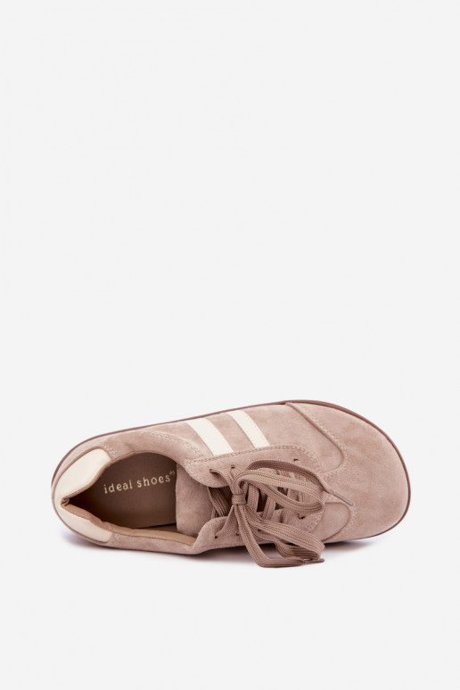 Zandkleurige dames sneakers Barefoot Kessy