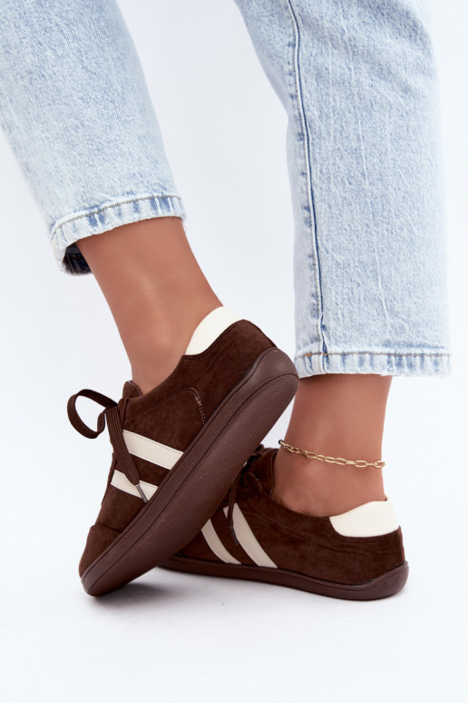 Dames Barefoot Sneakers in Chocoladekleur Kessy