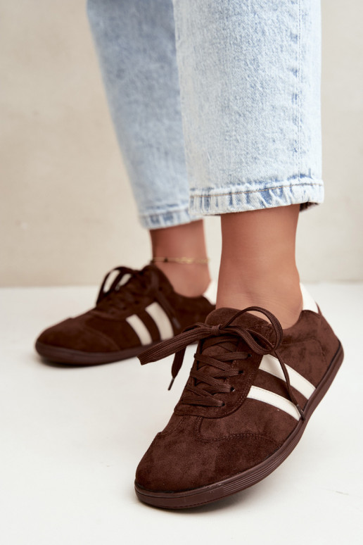 Dames Barefoot Sneakers in Chocoladekleur Kessy