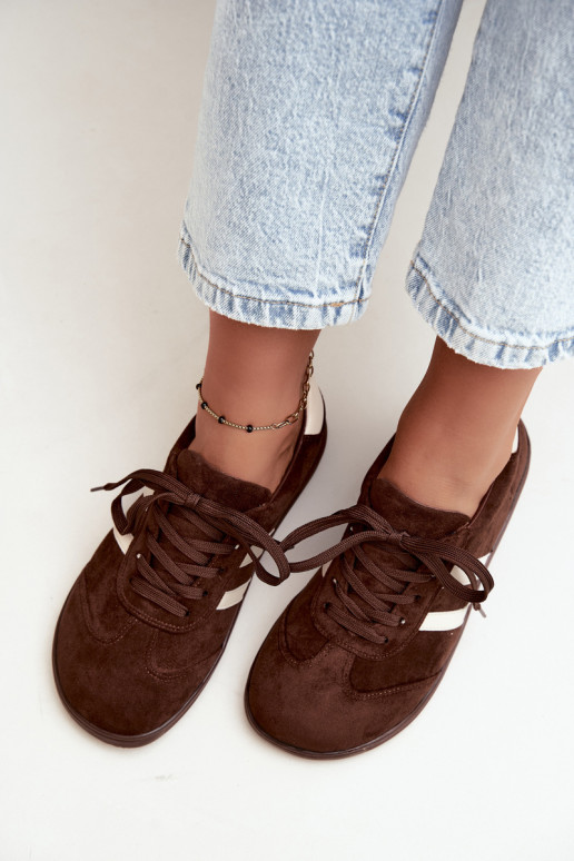 Dames Barefoot Sneakers in Chocoladekleur Kessy