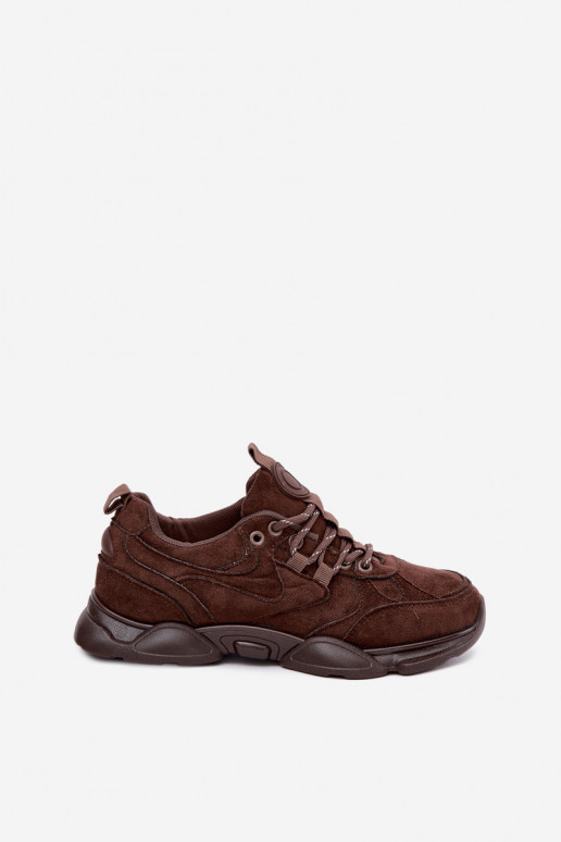 Dames Sneakers in Chocoladekleur Shaley