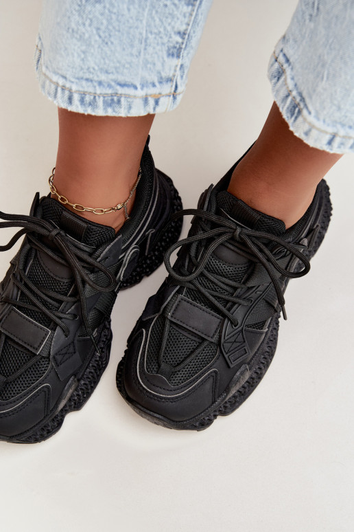 sneakers met strepen in zwarte kleur Ellery