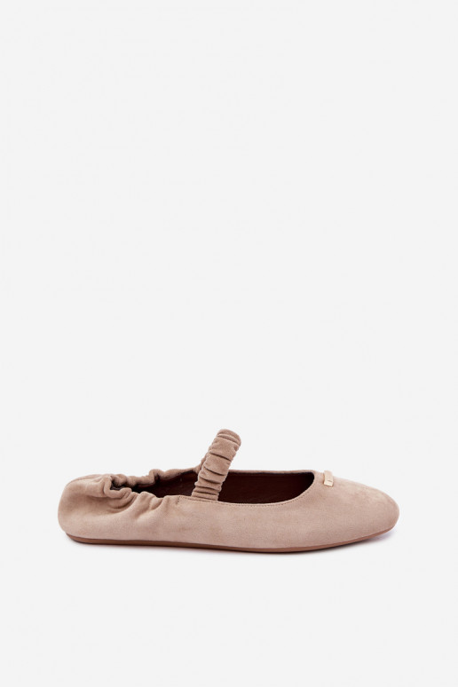 Sandalen met decoratieve details in zandkleur Brinelle