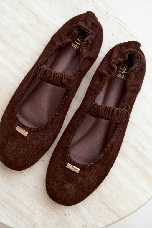 Chocolade sandalen met decoratieve details Brinelle