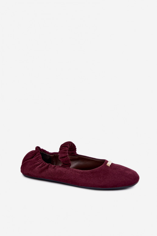 Bordeaux kleurige sandalen met decoratieve details Brinelle