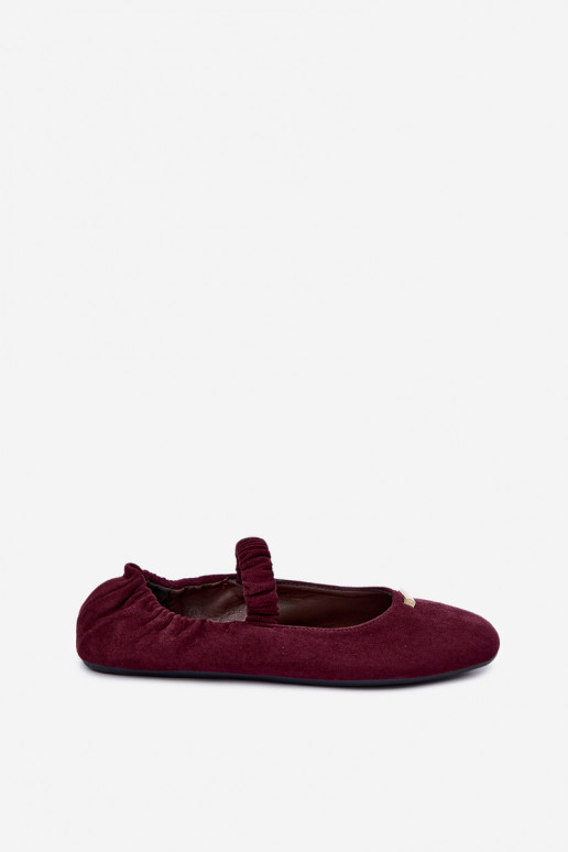 Bordeaux kleurige sandalen met decoratieve details Brinelle