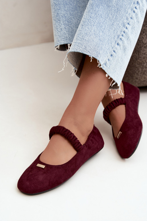 Bordeaux kleurige sandalen met decoratieve details Brinelle