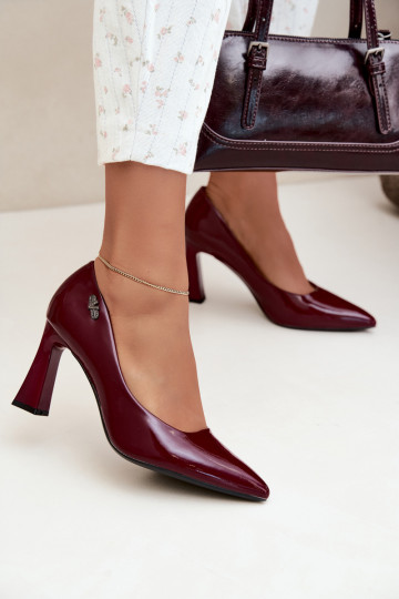 Vinceza 62328 bordeaux lakleren hakken 2