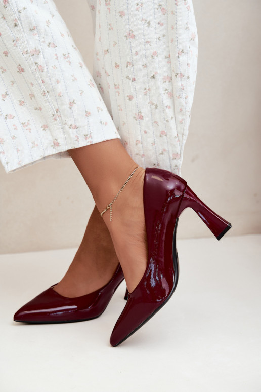 Vinceza 62328 bordeaux lakleren hakken