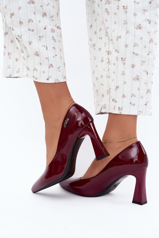 Vinceza 62328 bordeaux lakleren hakken