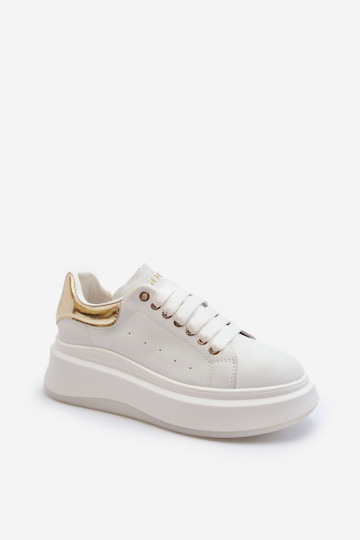 Leren dames sneakers GOE NN2N4031 wit