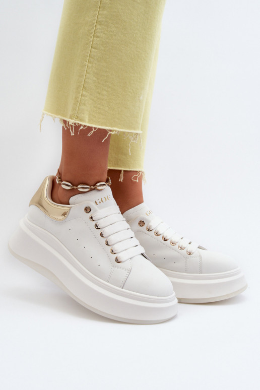Leren dames sneakers GOE NN2N4031 wit