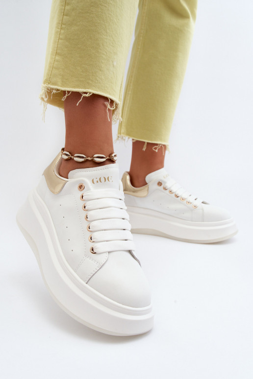 Leren dames sneakers GOE NN2N4031 wit