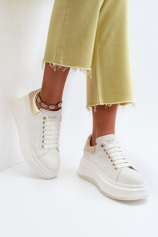 Leren dames sneakers GOE NN2N4031 wit