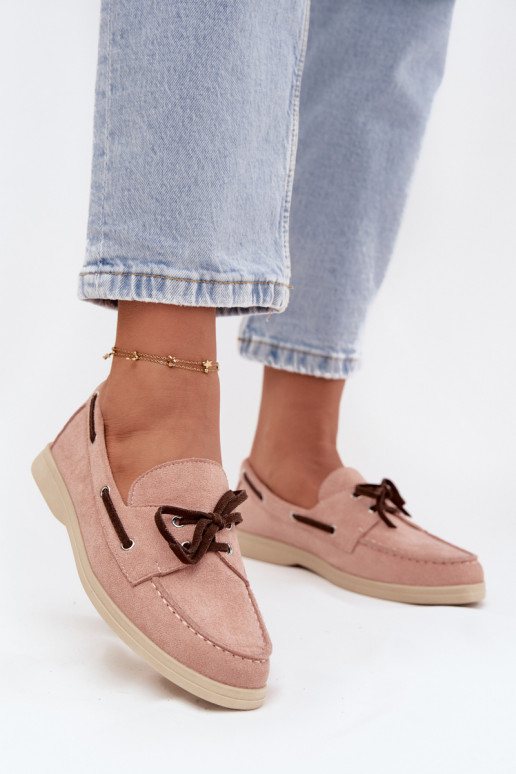 Dames loafers met stijlvolle details Calivra lichtroze