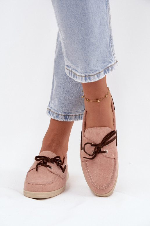 Dames loafers met stijlvolle details Calivra lichtroze
